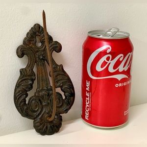 19th Century Victorian Antique Cast Iron Wall Mounting Receipt Bill Paper Hook